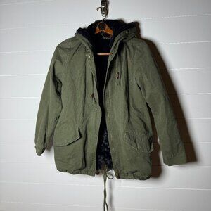 JouJou Army Green Military Style Peacoat